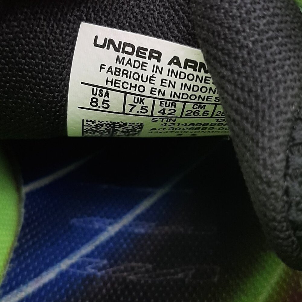 Under Armour HOVR Women's Turbulence Black & Multicolored Running Shoes SZ 8.5 - Picture 10 of 10